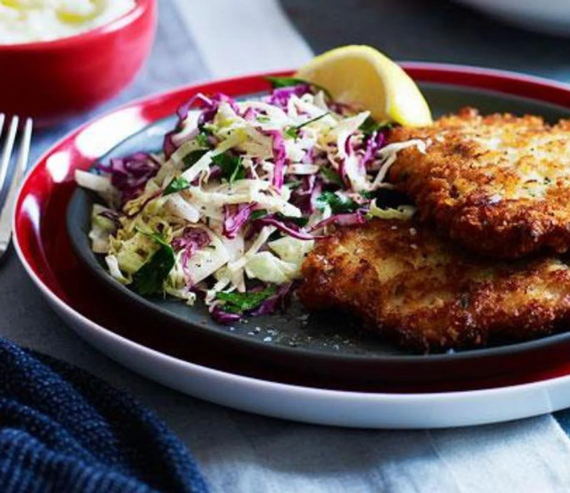Lemon, Garlic & Thyme Pork Schnitzels