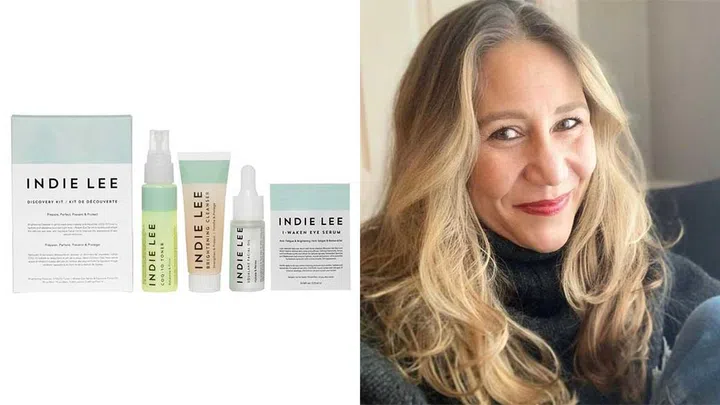 Indie Lee Discovery Kit ($43), Indie Lee herself