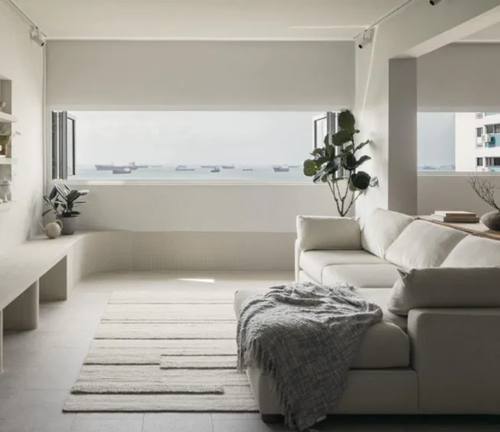 A Minimalist Marine Parade HDB Flat With Amazing East Coast Views