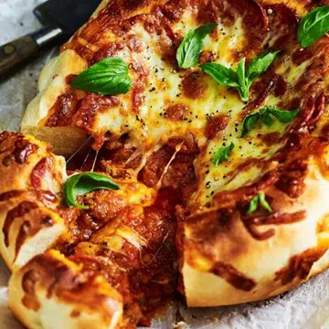 Deep-Pan Pepperoni Pizza