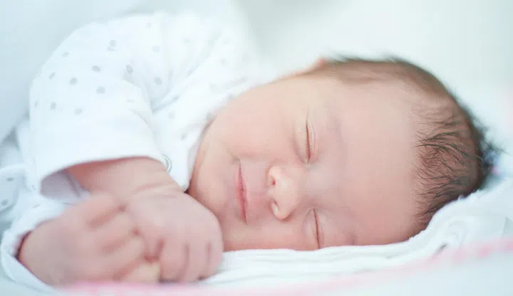 Close up of Sleeping Baby Girl