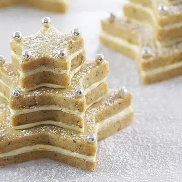 Hazelnut Shortbread Trees