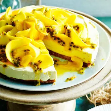Passionfruit And Mango Cheesecake