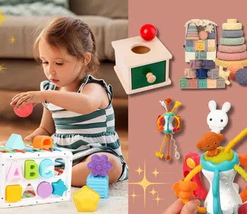 best montessori toys for babies, toddlers and up to 18 months