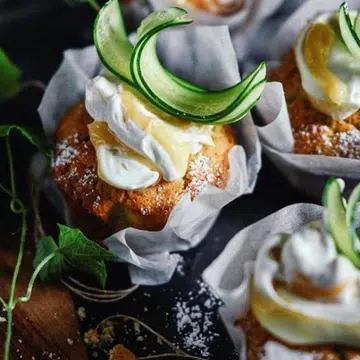 Cucumber, Gin & Lemon Cakelettes