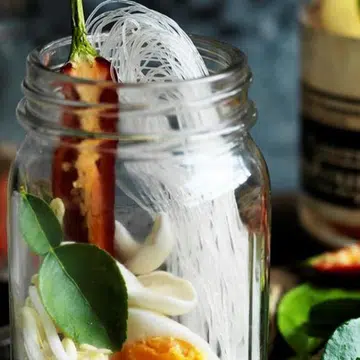 Asian Noodle Soup In A Jar
