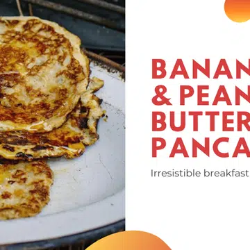 A banana and peanut butter pancake recipe that only needs three ingredients