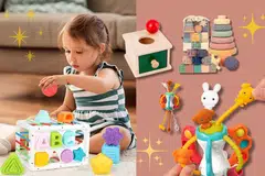 best montessori toys for babies, toddlers and up to 18 months