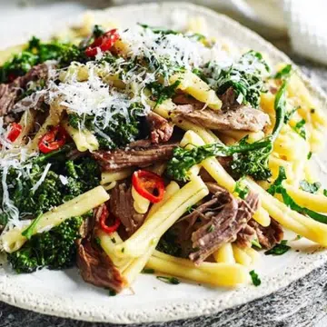 Slow-Cooked Lamb & Rosemary Pasta