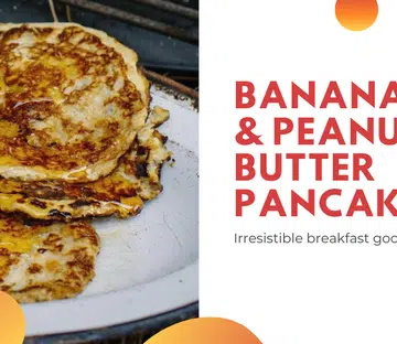 A banana and peanut butter pancake recipe that only needs three ingredients