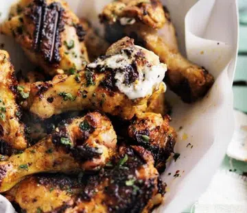 Spicy Yoghurt Chicken Drumettes With Raita