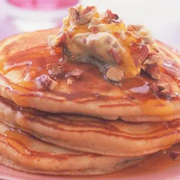 Buttermilk Pancakes With Whipped Praline Butter