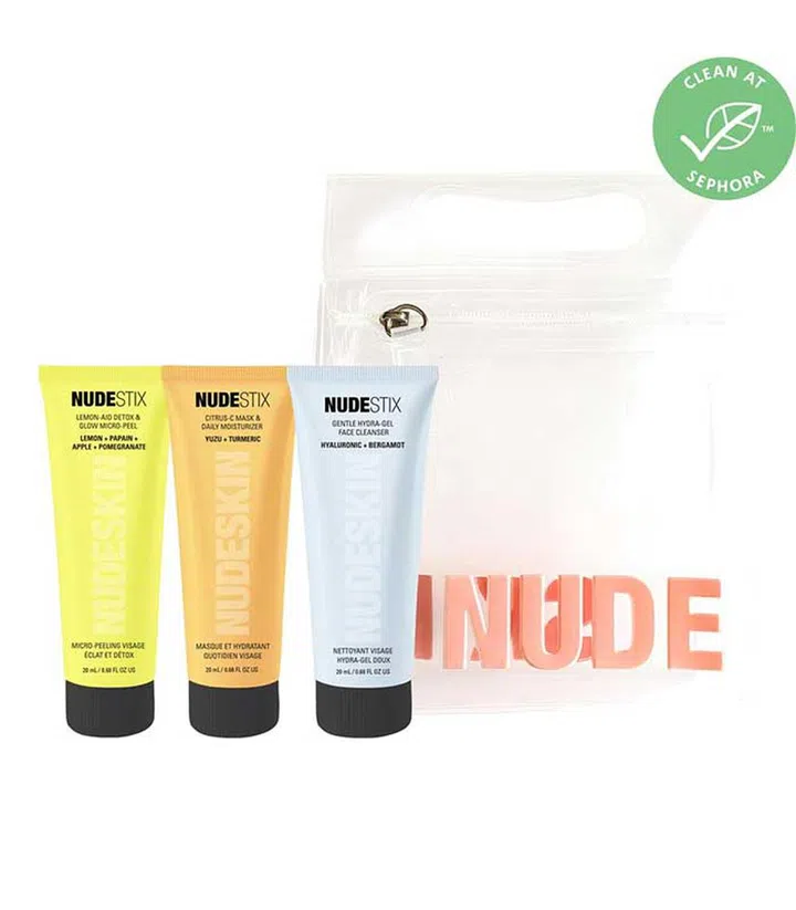 Nudestix Nudeskin 3-Step Citrus Skin Renewal Skincare Set ($37)