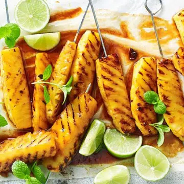 Roasted Pineapple In Rum Syrup