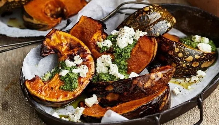Roasted Pumpkin With Pepita Salsa