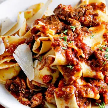 Pappardelle With Slow Cooked Beef Ragu