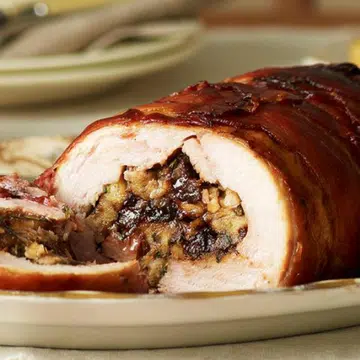 Roasted Stuffed Turkey Roll