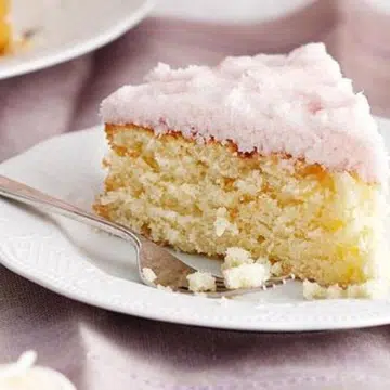 Moist Coconut Cake With Coconut Ice Frosting