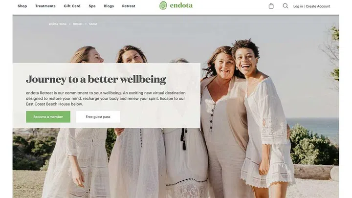 As we searched for a slice of serenity, we found the Melbourne-based spa chain, endota's new online wellness and spa retreat platform.