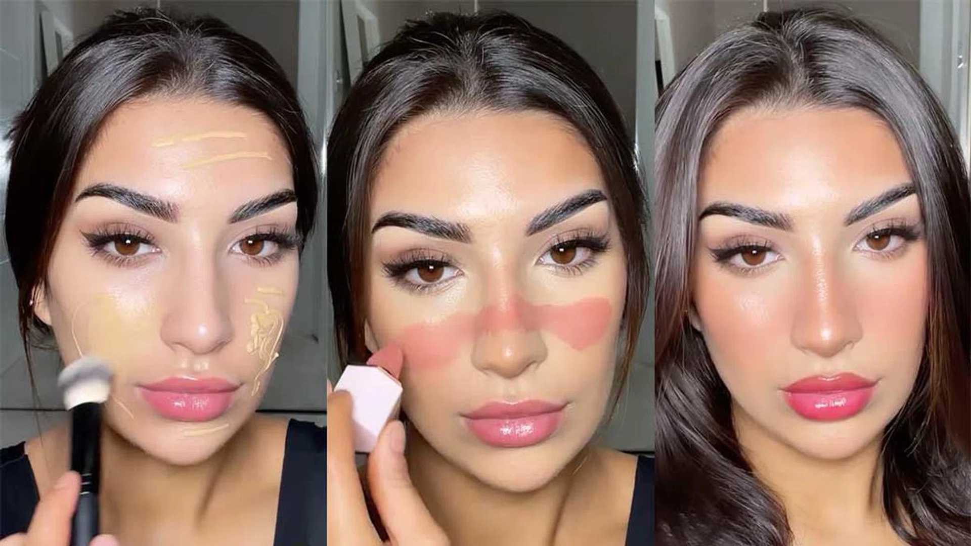 Influencer Honas (@honasbarz) shows how she gets her natural-looking dolphin skin