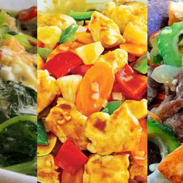 types of economy rice dishes in Singapore