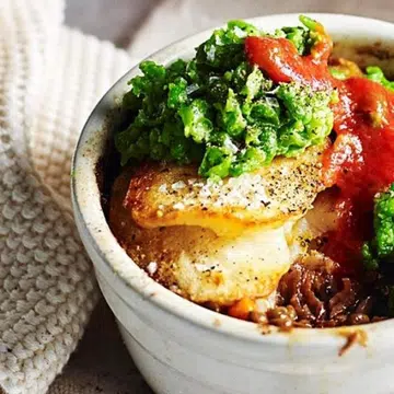 Leftover Lamb Pot Pies With Mushy Peas