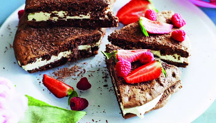 Dreamy chocolate desserts - Date, almond and chocolate torte