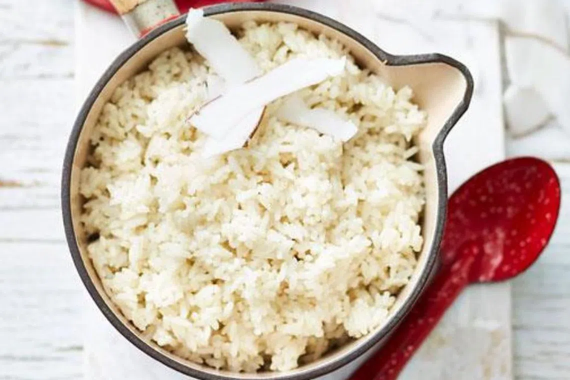 Coconut Rice - The Singapore Women's Weekly | The Singapore Women's Weekly