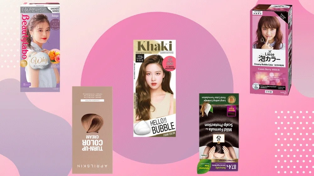 At home hair dye box hair dye blackpink