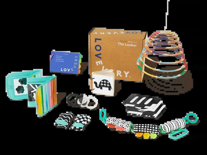 The Looker Play Kit is the perfect starter kit of toys for your newborn. Photo: Lovevery