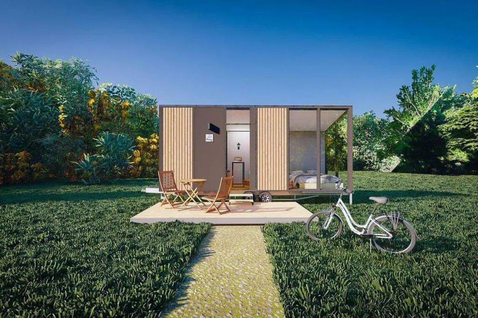 An artist's impression of the tiny houses that will be for visitors on Lazarus Island. PHOTO: SENTOSA DEVELOPMENT CORPORATION