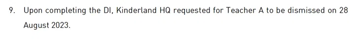 Source: Kinderland Press Statement, 29 Aug 2023