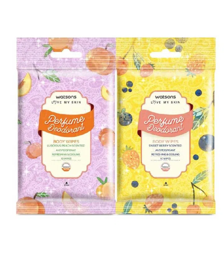 Watsons' Sweet Berry Scented Body Wipes ($2.40)