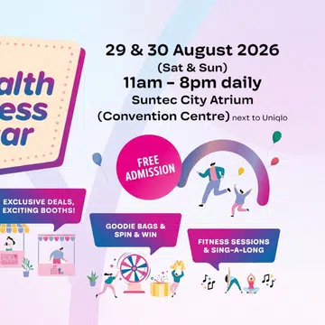 health & wellness bazaar 2026 by sph media - suntec city atrium