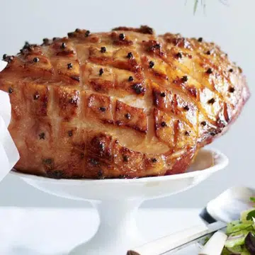 Bourbon Glazed Ham With Warm Potato & Celery Salad