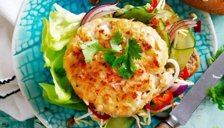 Thai Prawn Burgers