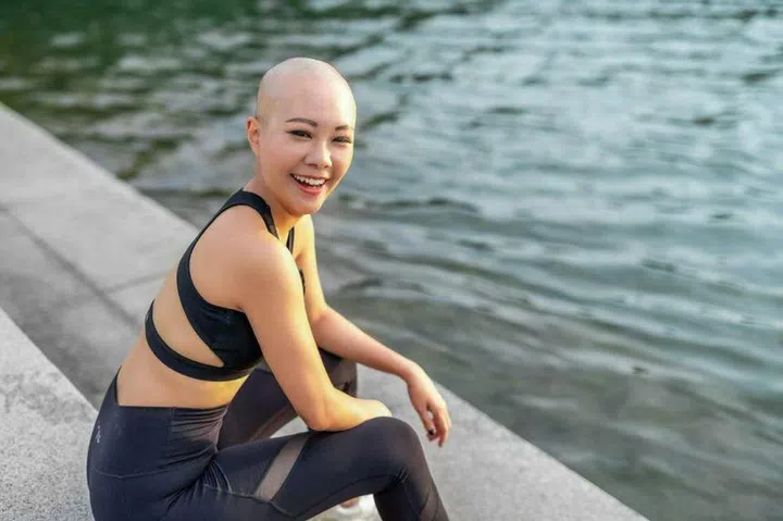 Ms Julianne Danielle Lim was diagnosed in 2020 with breast cancer at age 38.  PHOTO: JULIANNE DANIELLE LIM