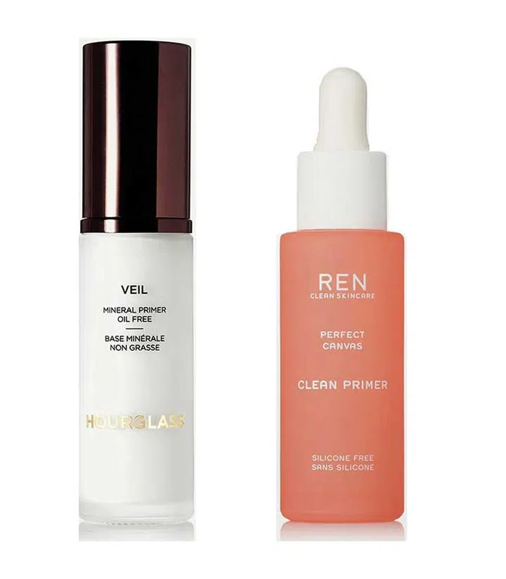 Hourglass Veil Mineral Primer ($91); Ren Clean Skincare's Perfect Canvas Clean Primer ($73)