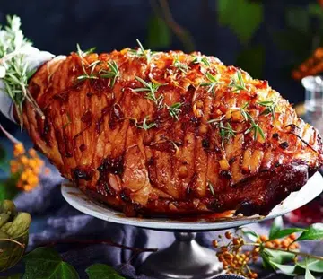 Ginger Marmalade Glazed Ham