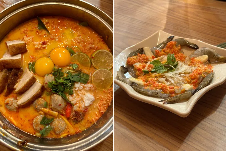 Orchard Towers Restaurant Korat Thai Cafe Tom Yum Mama Raw Prawn Salad