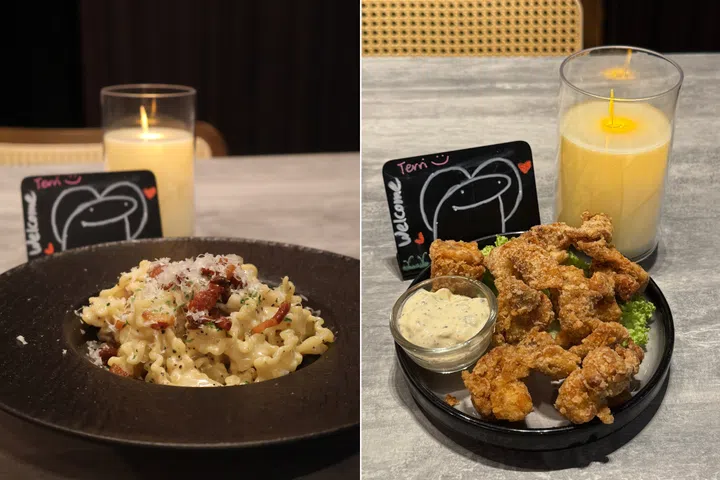 Orchard Towers Restaurant La Pasta Italian Food Carbonara