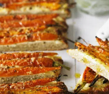 Carrot, Feta & Quinoa Tarts With Salsa Verde