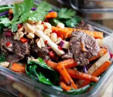 Tamarind Beef Stir-Fry with Kohlrabi Salad