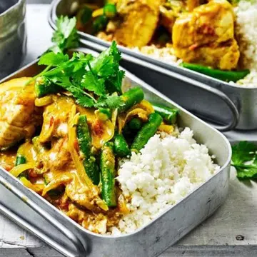 Goan Fish Curry With Low-Carb Cauliflower Rice