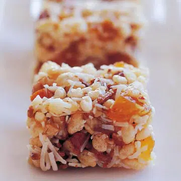 recipe for fruit coconut bubble slice