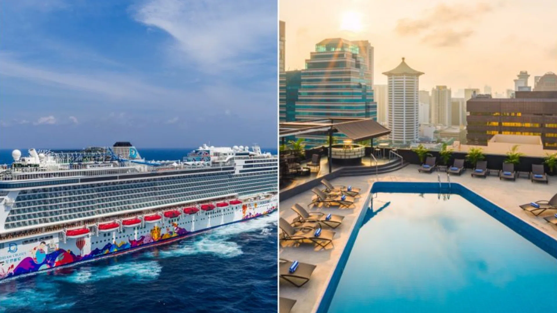 The average cruise cost rises by 20 per cent between May and June while staycation rates are the same.PHOTOS: GENTING CRUISE LINES, HILTON