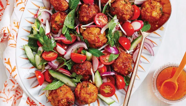 Diabetic-Friendly Dinners - Warm Fishcake Salad