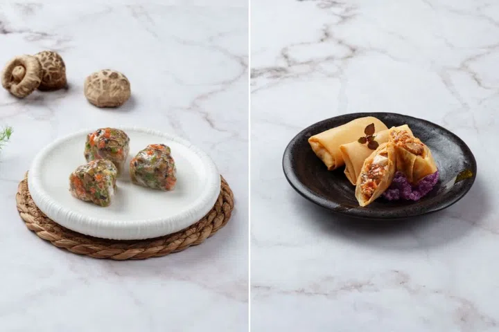 truffle dumplings and mapo wagyu spring rolls jia wei chinese restaurant