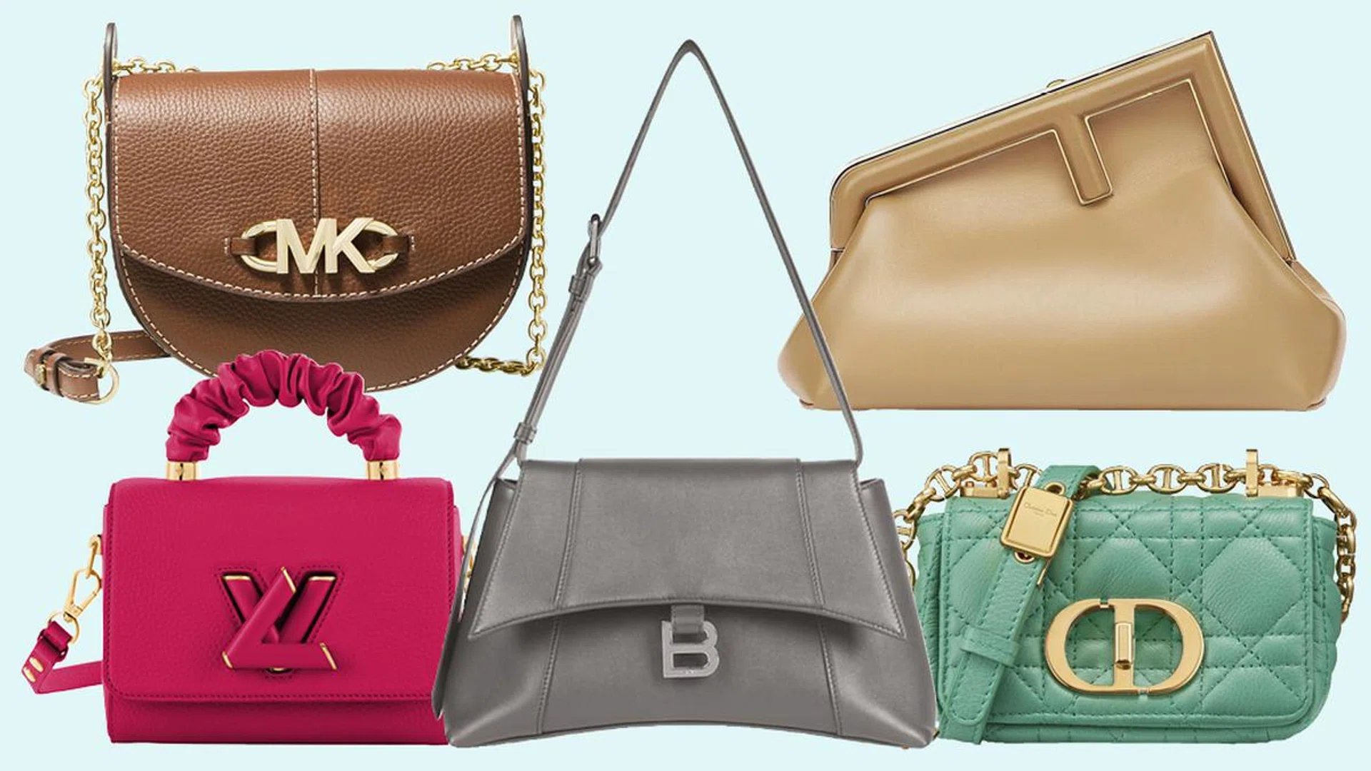 Handbags With Initial Logo Clasps
