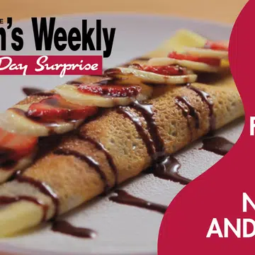 French Crepes with Nutella and Mixed Fruits